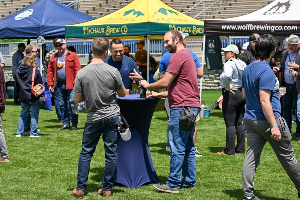 More than 3,000 people and 70 breweries took part in Saturday’s Hoppy Valley Brewers Fest at Beaver Stadium. Jeff Shomo/For the CDT