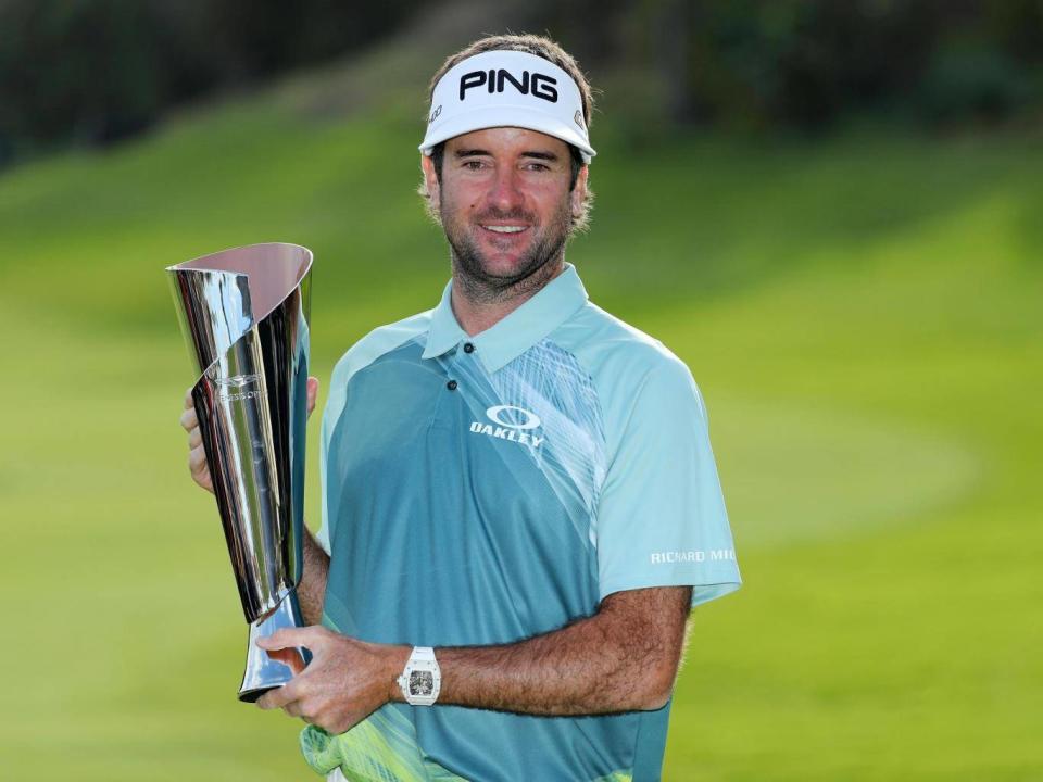 Bubba Watson breaks down into tears of joy after winning 10th PGA Tour title