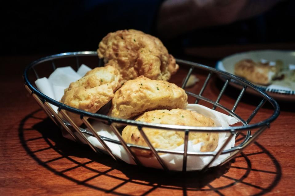 The cheddar biscuits are reliably delicious. EMMY PARK