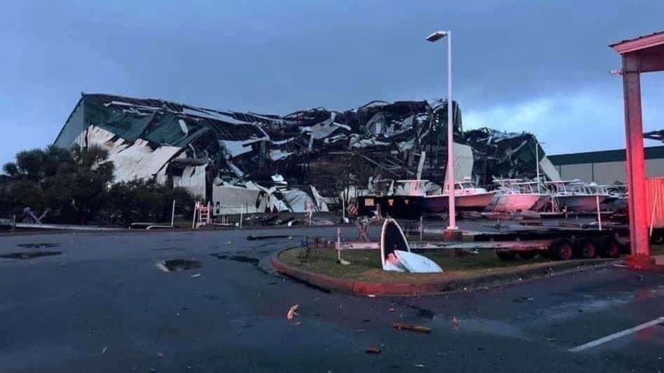 They Bay County Sheriff's Office shared images of storm destruction from the Florida Panhandle.