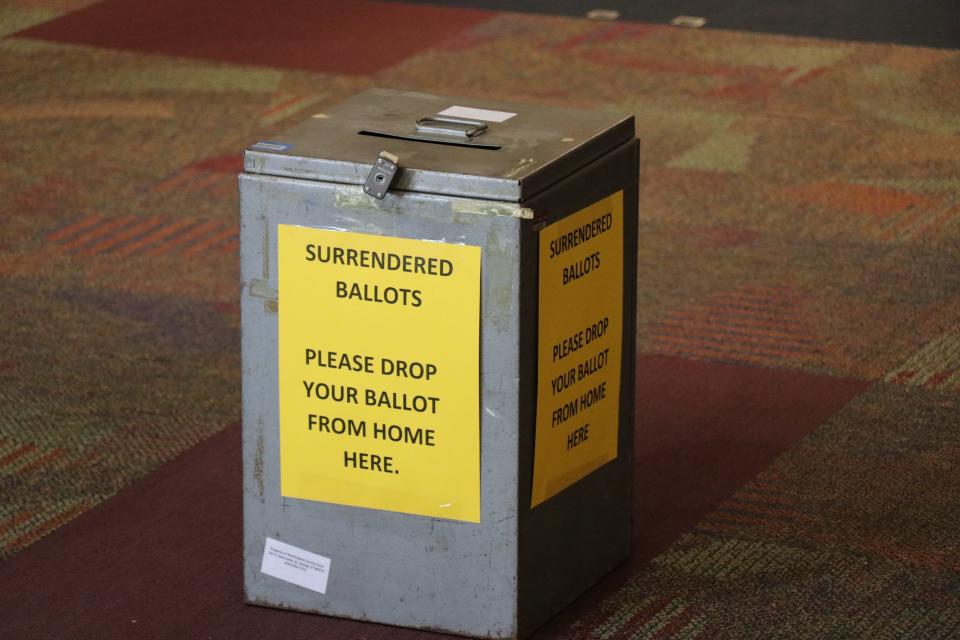 Ballots could be cast or dropped off at the Dixie Convention Center was only one of two in-person voting locations open for the Washington County primary election. June 28, 2022.