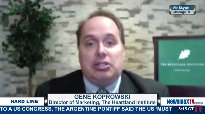 A screenshot of Eugene Koprowski's <a href="https://www.youtube.com/watch?v=Wj5e4IN89qA" target="_blank">2015 appearance</a> on Newsmax TV. (Photo: Newsmax)