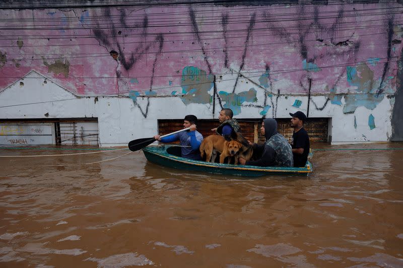Flooding due to heavy rains in Rio Grande do Sul state