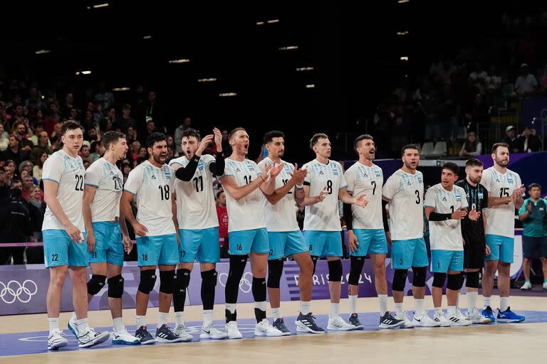 La selección masculina argentina de vóleibol fue abucheada el sábado por la tarde (Daniel Berehulak/The New York Times)