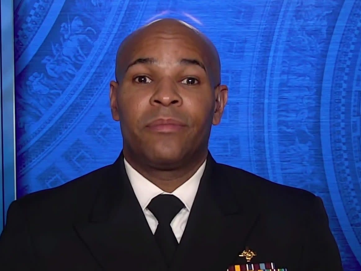 US surgeon general Jerome Adams speaking to Face the Nation on Sunday 20 December ((CBS))