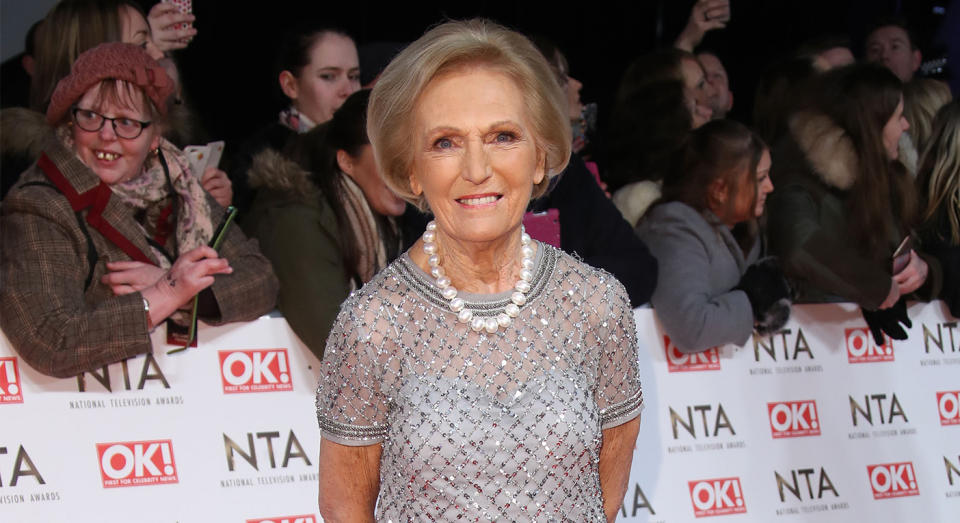 Mary Berry attended the NTAs in 2017 one year after her stint co-hosting The Great British Bake Off came to an end in 2016.  But she has since gone on to have her own cooking shows and accompanying cookbooks.  (Getty Images)