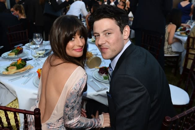lea-michele-cory-monteith.jpg 11th Annual Chrysalis Butterfly Ball - Inside - Credit: Michael Buckner/Getty Images