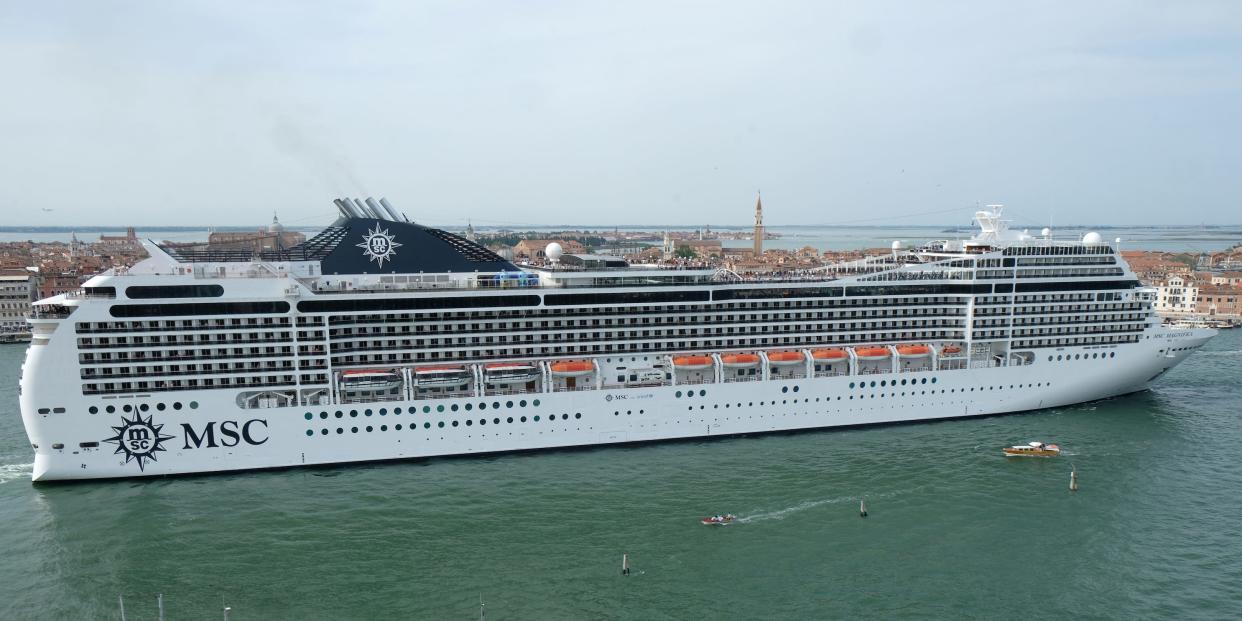 MSC Magnifica cruise ship passes through the Saint Mark Basin in Venice, Italy June 9, 2019..JPG