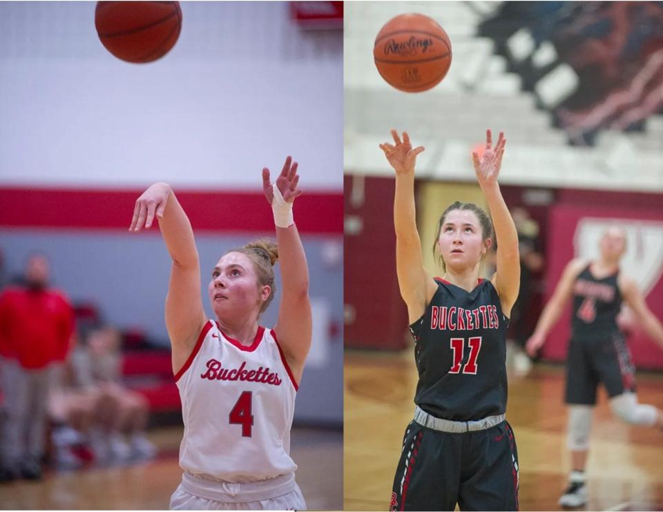 Buckeye Central's Claudia Pifher and Emily Siesel were named Mansfield News Journal co-Scholar-Athletes of the Year.