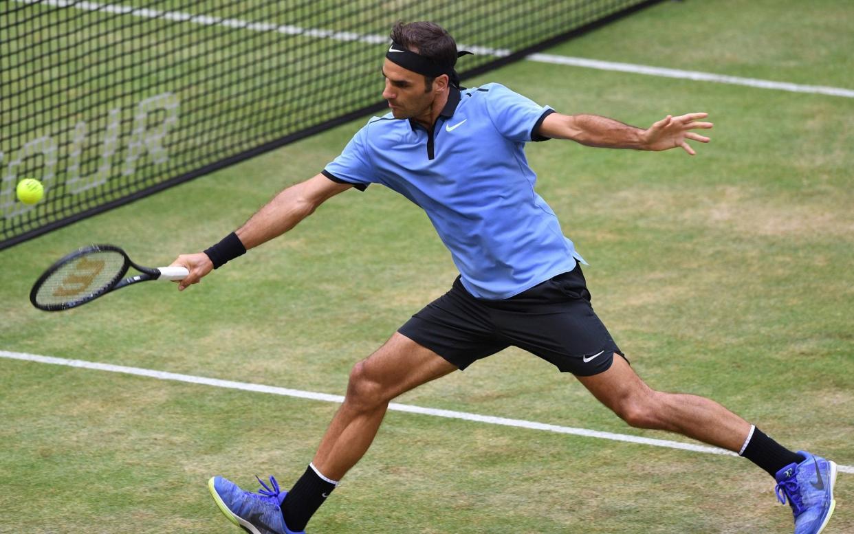 Roger Federer was a straight-sets winner against Mischa Zverev on Thursday - AFP