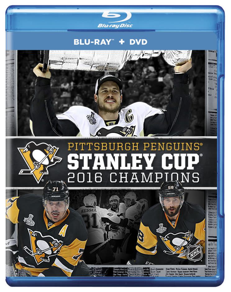 Penguins Stanley Cup DVD cover provided by Cinedigm