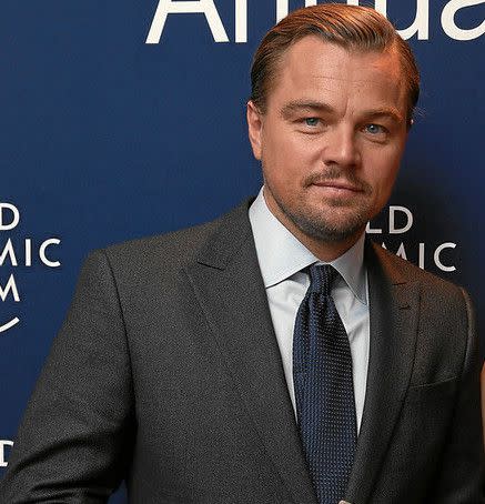 Leonardo DiCaprio, Actor, United Nations Messenger of Peace for Climate and Founder, Leonardo DiCaprio Foundation - LDF, USA is one winner of the Crystal Award at the Annual Meeting 2016 of the World Economic Forum in Davos, Switzerland, January 19, 2016.