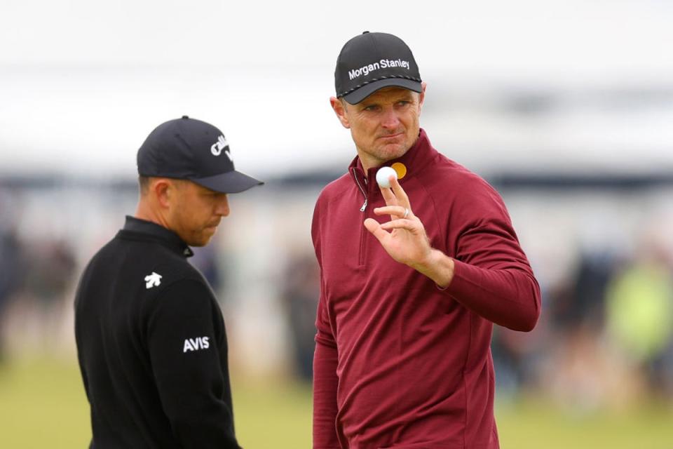 Justin Rose in action on the final round of The Open  (Getty Images)