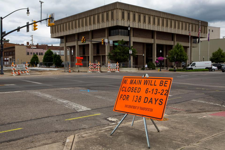 Construction hampered traffic in downtown Newark along West Main and Fourth Streets for much of the year. Now, it is mostly open.