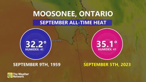 Baron - Moosonee heat record - Sept5