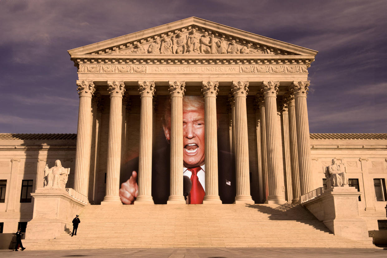 Donald Trump; The Supreme Court of the United States Photo illustration by Salon/Getty Images