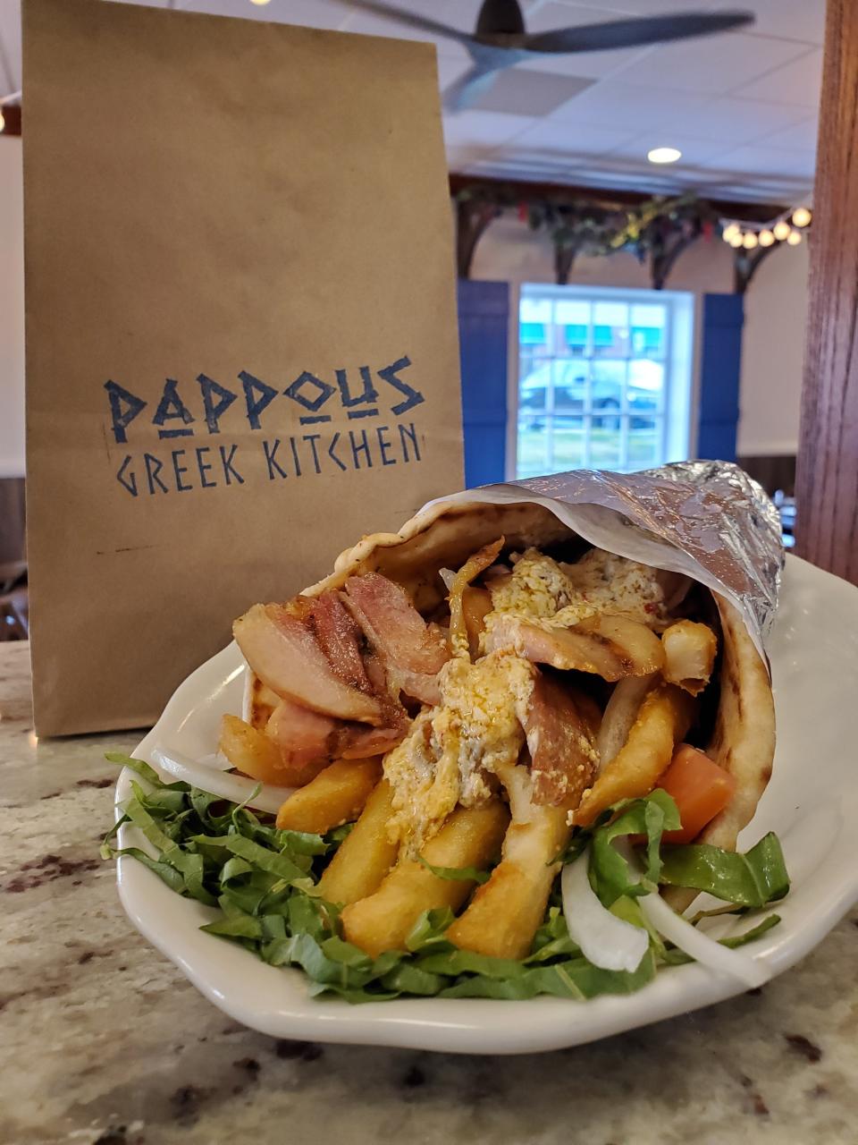 The chicken gyro sandwich is gluten-free at Pappaous Greek Kitchen in Yorktown Heights. The restaurant does a lot of business catering to gluten-free diets and has gotten a loyal following for it.