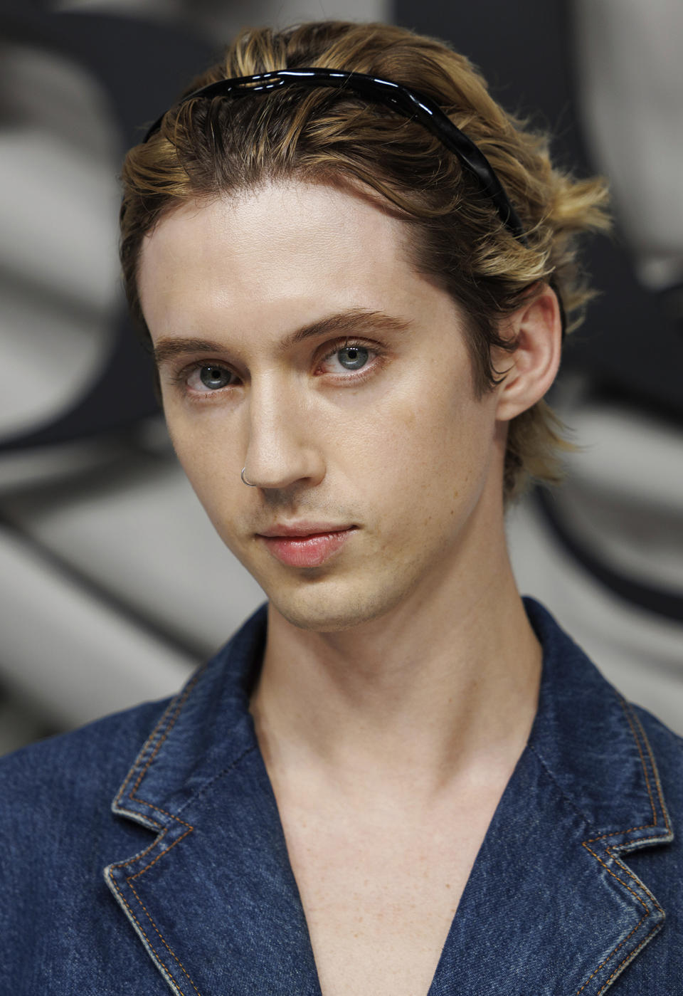 FILE - Troye Sivan arrives for the Business of Fashion 500 Gala Saturday, Sept. 30, 2023 in Paris. Sivan's third full-length album, "Something to Give Each Other," releases this week. (AP Photo/Vianney Le Caer, File)