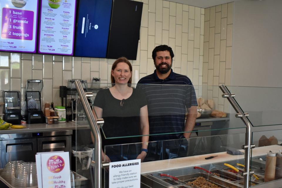 Julie and Irangel Gonzalez are the owners of Frutta Bowls in Ankeny, which is next door to their restaurant Garbanzo Mediterranean Fresh.