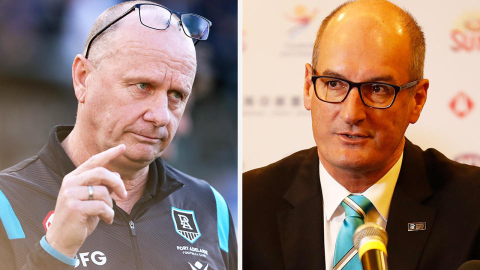 Ken Hinkley and David Koch are pictured side by side.