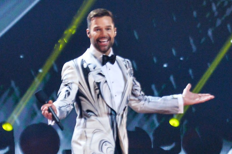 Ricky Martin attends the Latin Grammy Awards in 2019. File Photo by Jim Ruymen/UPI