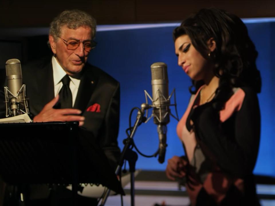 Tony Bennett recording with Amy Winehouse (Warner/YouTube)
