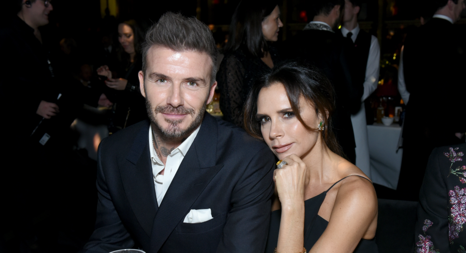 David Beckham and Victoria Beckham attend The Fashion Awards 2018 In Partnership With Swarovski at Royal Albert Hall on December 10, 2018 in London, England