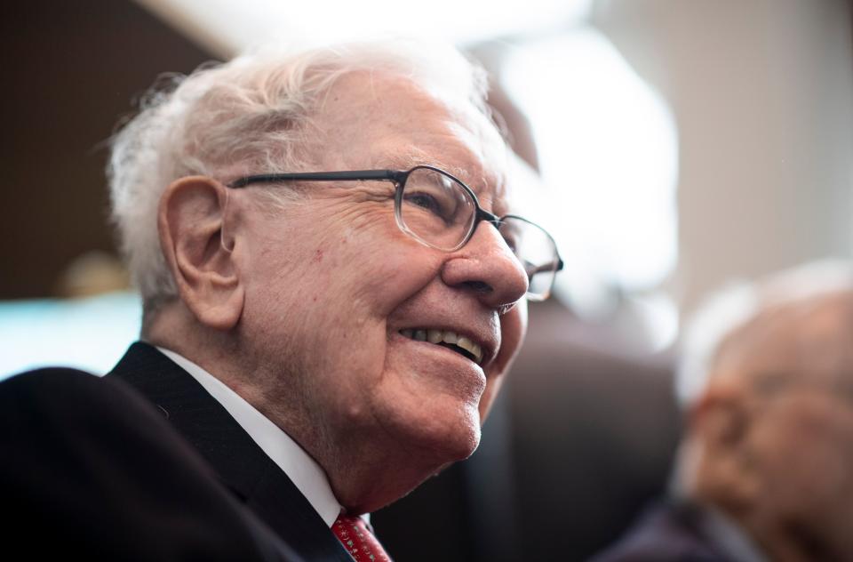 Warren Buffett, CEO of Berkshire Hathaway attends the annual Berkshire shareholders meeting in Omaha, Nebraska, May 3, 2019. (Photo by Johannes EISELE / AFP) (Photo credit should read JOHANNES EISELE/AFP via Getty Images)