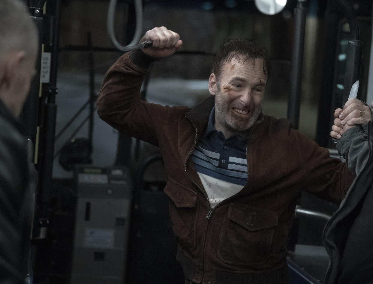 Bob Odenkirk as Hutch Mansell in Nobody, directed by Ilya Naishuller. (Universal Pictures)