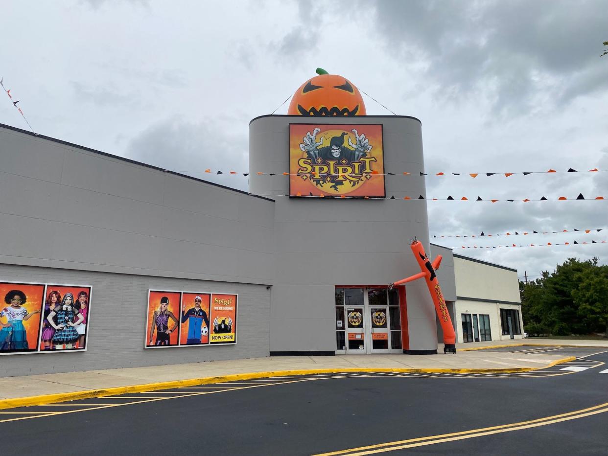 The exterior of Spirit Halloween's flagship store in Egg Harbor Township, New Jersey.