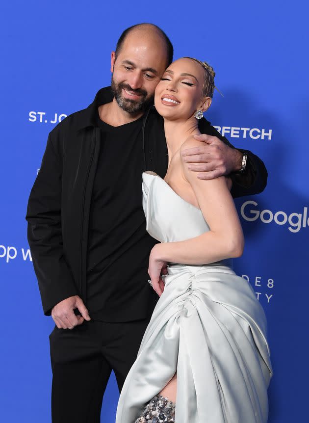 Christian Dumontet, left, and Christine Quinn are seen on March 21, 2023, in Los Angeles.