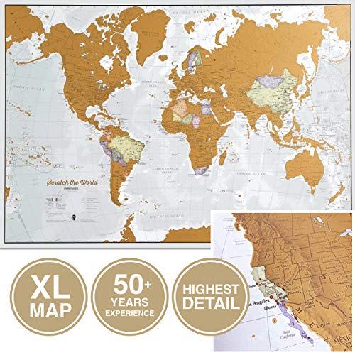 International Scratch The World Travel Map