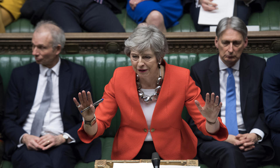 Theresa May suffered a crushing defeat in the House of Commons yesterday. Source: AP