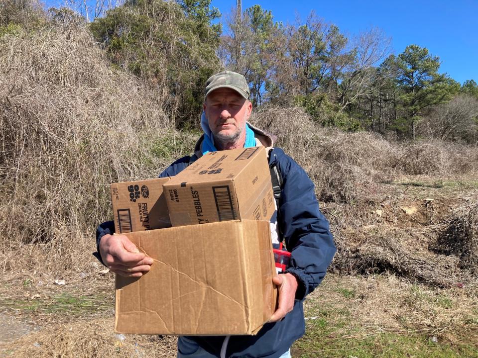 Robin Fleming said he worked in the newspaper industry before becoming homeless.