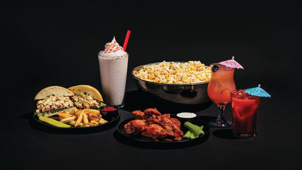 A variety of food, drinks, and snacks are served at Alamo Drafthouse Cinema locations.