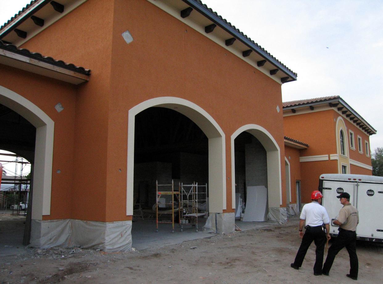 Firefighters from Cedar Hammock Fire Rescue were the first on the scene of a fire at Aaron Lake Apartments that started late Saturday night and left residents in 16 units without a home. This file photo from 2004 shows the Cedar Hammock station in the 5200 block of 26th Street West while it was under construction.