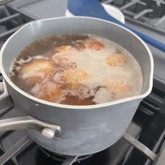 meatballs cooking