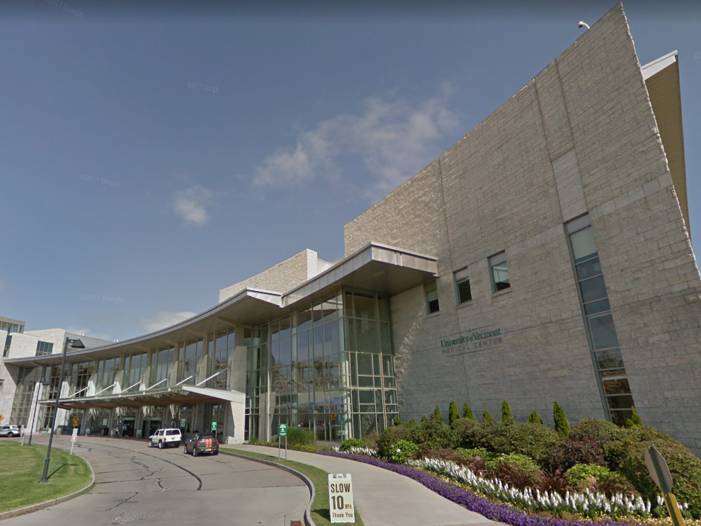 Trump has accused the University of Vermont Medical Centre of violating a Catholic nurse's civil rights: Google street view