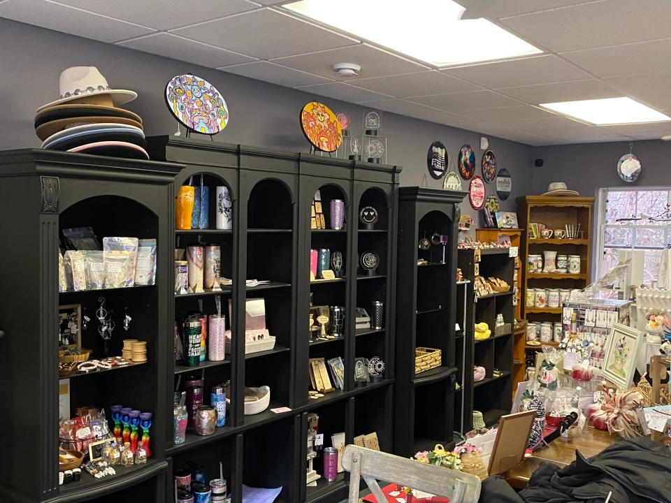 The Soulful Palette, located at 88 East Grove St. in Middleboro, sells various handmade art and gifts. Photo taken February 2, 2024.