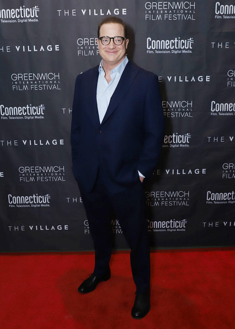 Stamford, CT - 5/3/23 - Academy Award-Winner Brendan Fraser Honored At Greenwich International Film Festival’s Inaugural GIFF Inspiration Talk & Award Ceremony