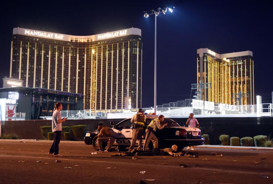 59 people died and over 500 were injured after Stephen Craig Paddock opened fire at the Route 91 Music Festival. Source: Getty