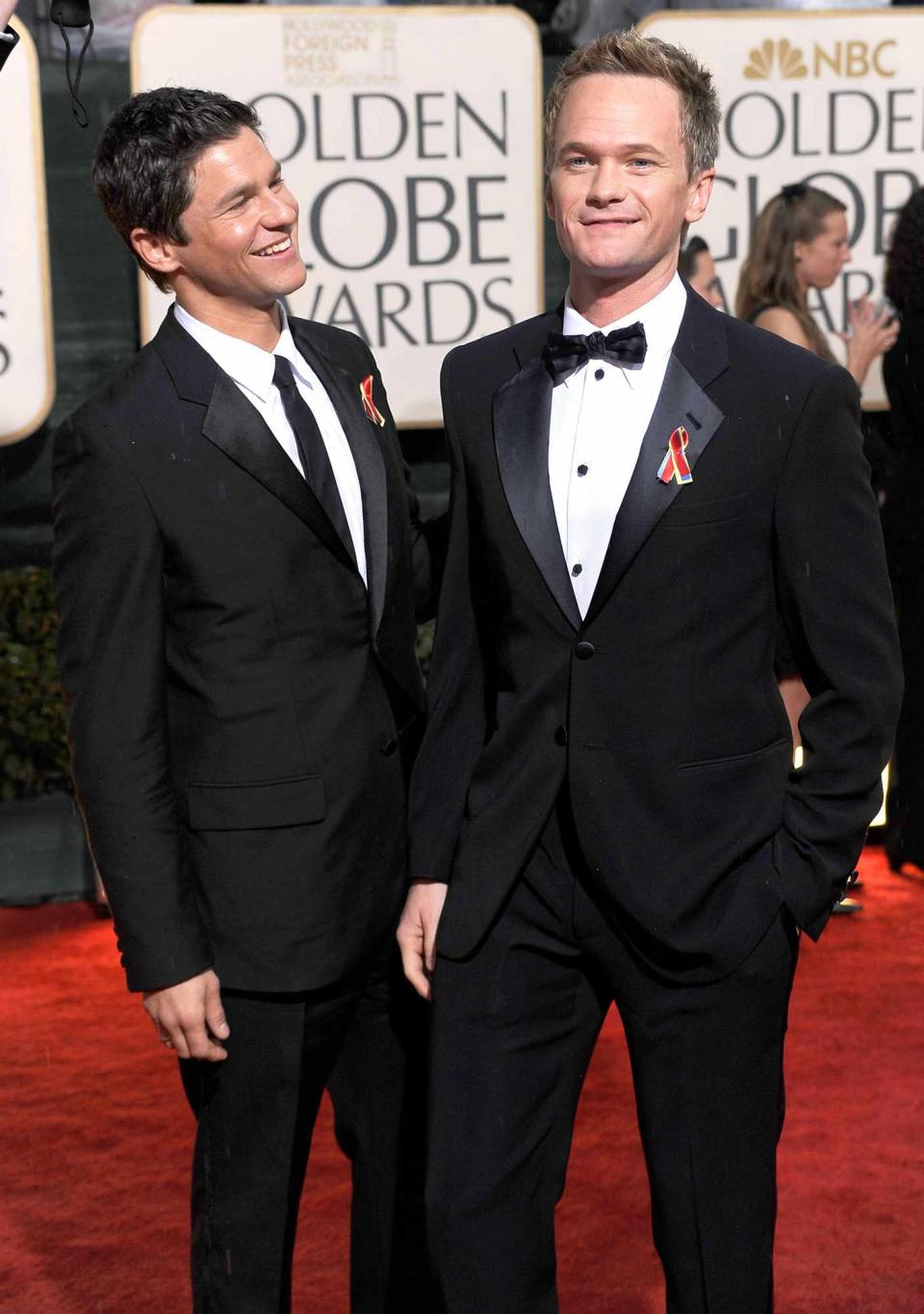 Actor Neil Patrick Harris (R) and David Burtka arrives at the 67th Annual Golden Globe Awards held at The Beverly Hilton Hotel on January 17, 2010 in Beverly Hills, California