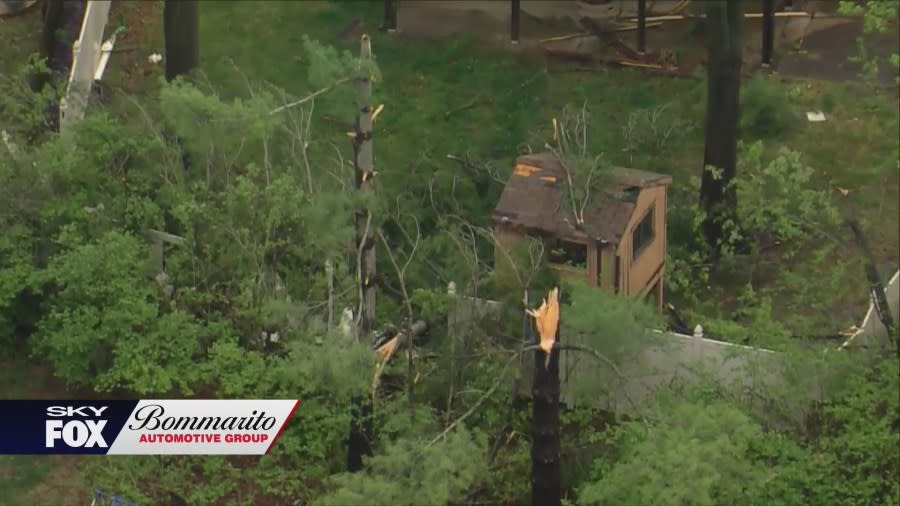 Chesterfield storm damage from April 1, 2024. (Photos: SkyFOX)