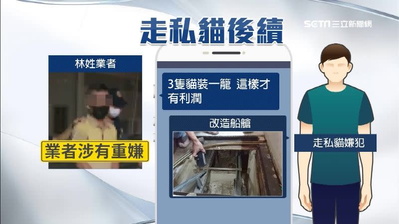 林姓業者曾經傳訊給嫌犯，對方也曾回傳改造後船艙照片給他。