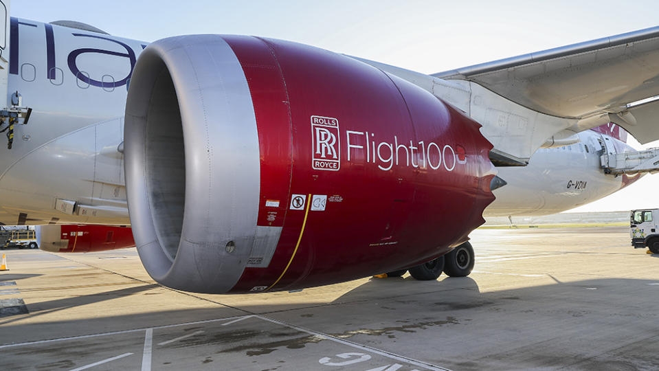 The Virgin Boeing 787's Rolls-Royce Trent 1000 engines