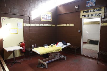 Britain Football Soccer - Sutton United Media Day - FA Cup Fifth Round Preview - The Borough Sports Ground - 16/2/17 General view of away dressing room during the media day Action Images via Reuters / Matthew Childs Livepic