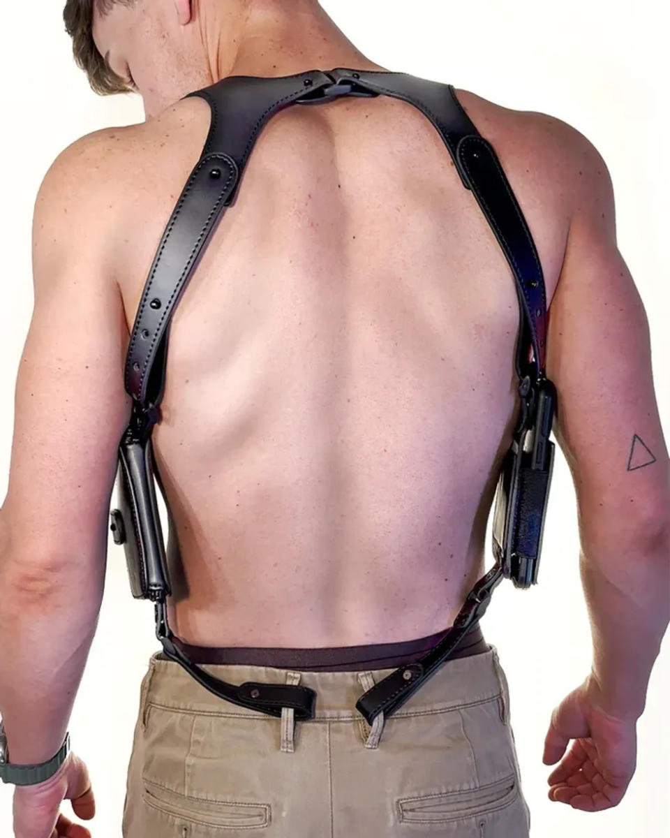 WOODY NEW YORK - ADJUSTABLE LEATHER HARNESS WITH POCKETS