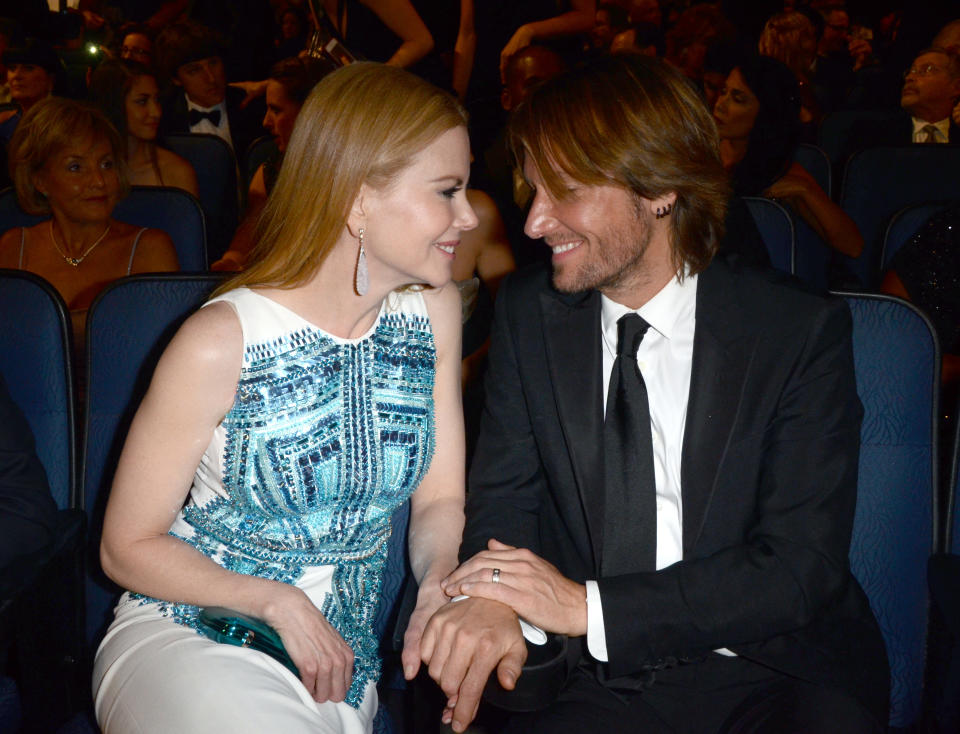 LOS ANGELES, CA - SEPTEMBER 23: Nicole Kidman and Keith Urban attend the Academy of Television Arts & Sciences 64th Primetime Emmy Awards at Nokia Theatre L.A. Live on September 23, 2012 in Los Angeles, California. (Photo by Tonya Wise/Invision for the Academy of Television Arts & Sciences/AP Images)