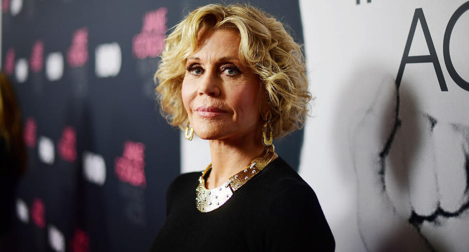 Jane Fonda at the premiere of “Jane Fonda In Five Acts” <i>(Getty Images)</i>