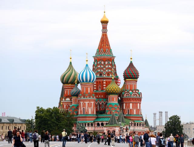 Red Square, Moscow and St Basil's Cathedral (Adam Davy/PA)